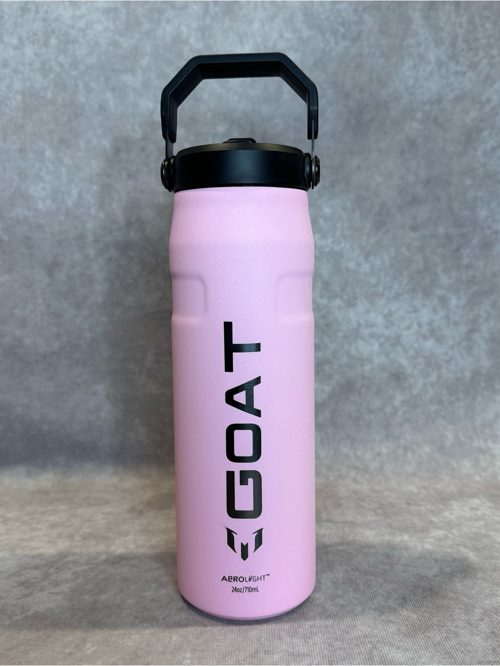 The Messi X Stanley IceFlow Flip Straw 2.0 Bottle 24oz GOAT Pink (unused/no box)